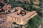 GOZZOLI, Benozzo View of the Church of Sant'Agostino sdg oil
